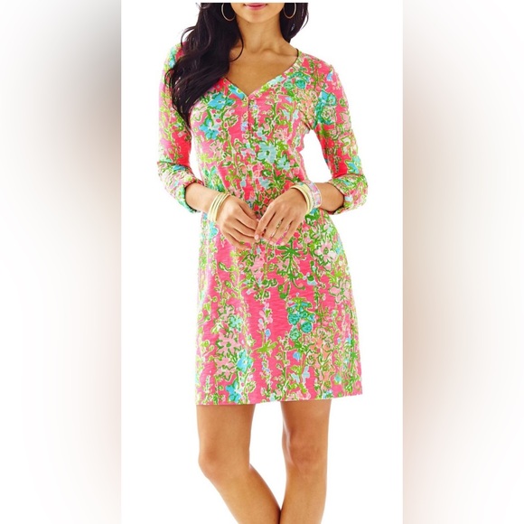 Palmetto Print Dress main image 0